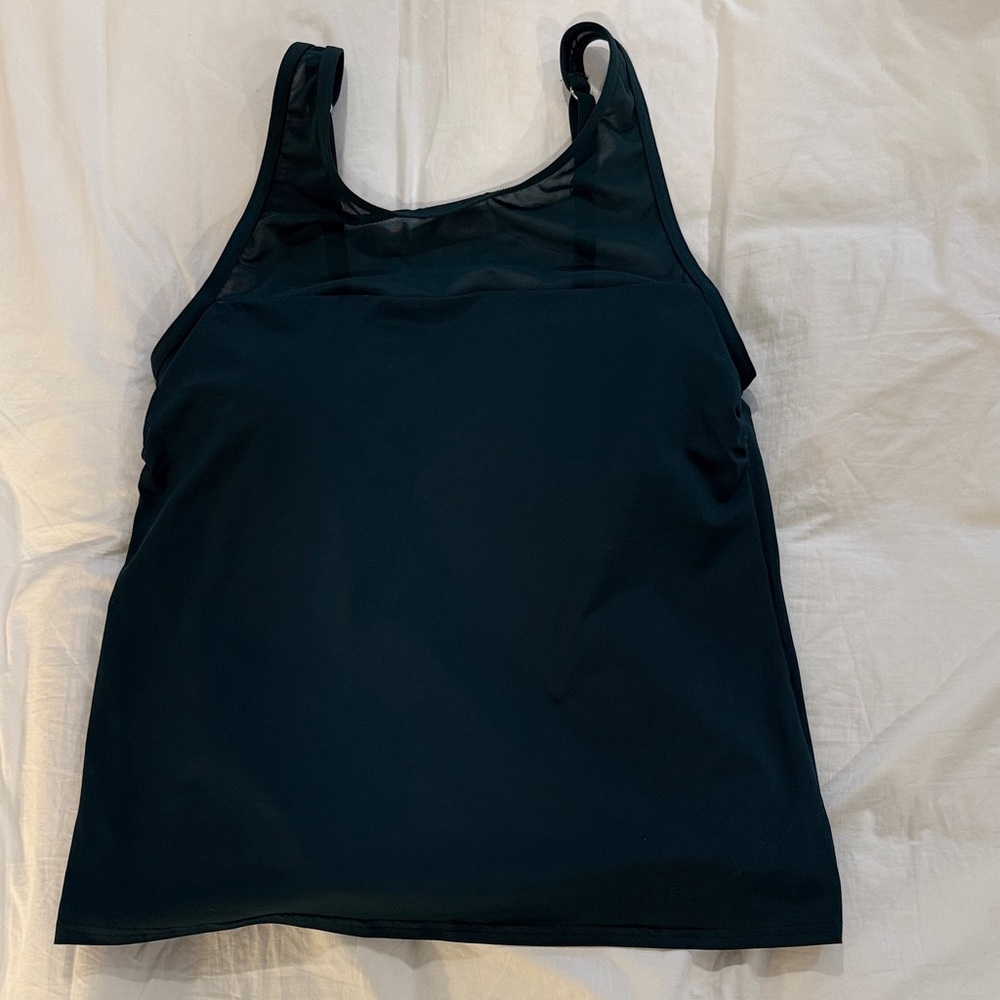 Land’s End Bikini Tank Top Dark Green like new